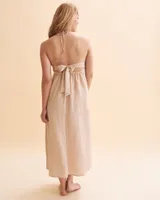 Solid Bandeau Maxi Dress
