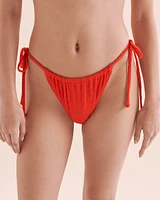 Good Vibes Side Tie Thong Bikini Bottom