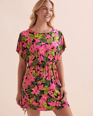 Tropic Bliss Short Crepe Dress