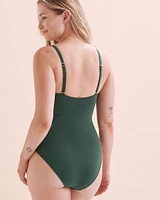 Maillot une-pièce à bretelles tressées Misty Tropics