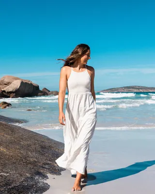 Pacific Dreams Embroidered Maxi Dress