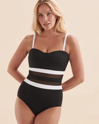 Maillot une-pièce bandeau Meshing Around