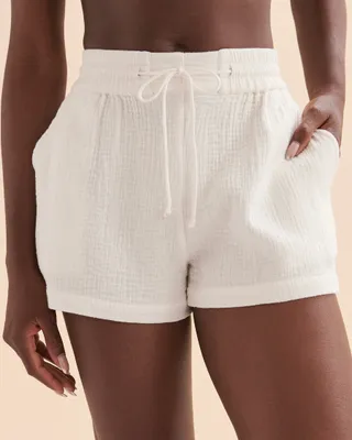 Day Tripper Elastic Cotton Shorts