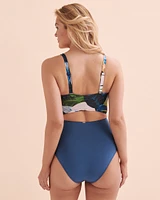 Rainforest Tale Wrap One-piece Swimsuit