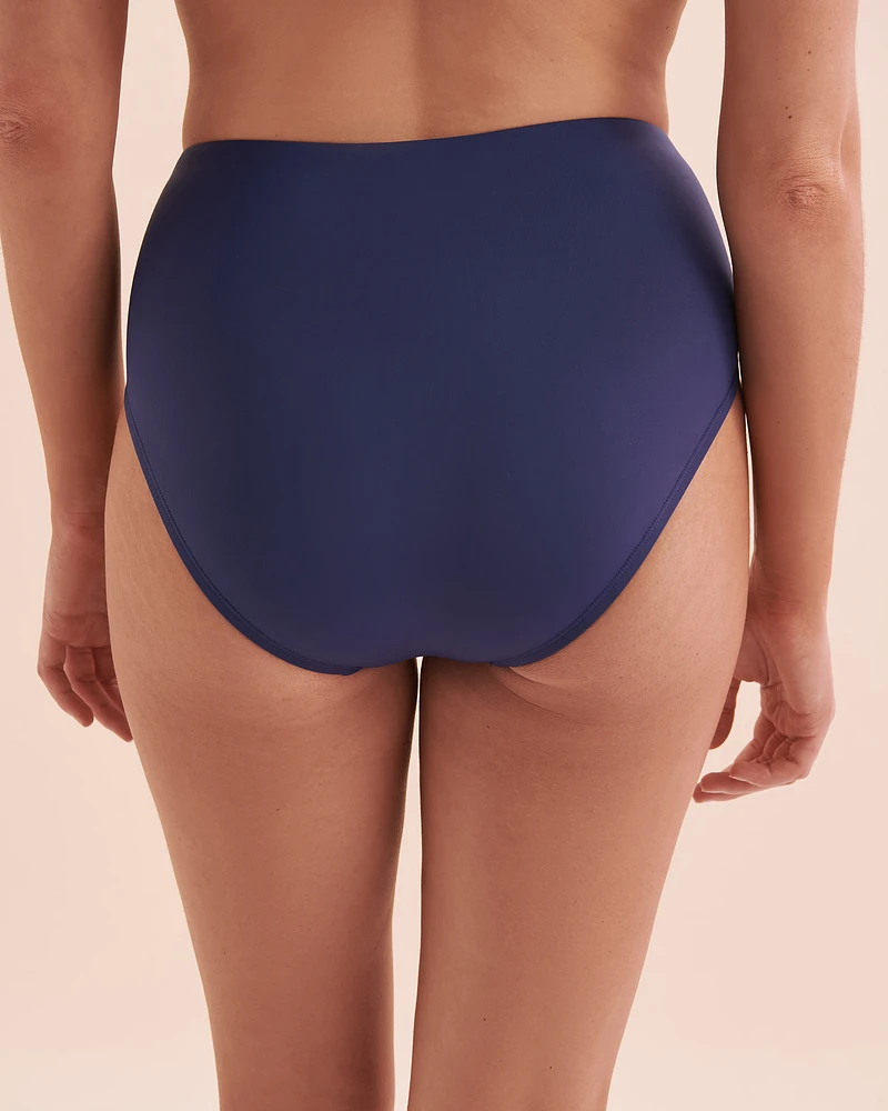 Solid High Waist Bikini Bottom