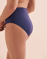 Solid High Waist Bikini Bottom