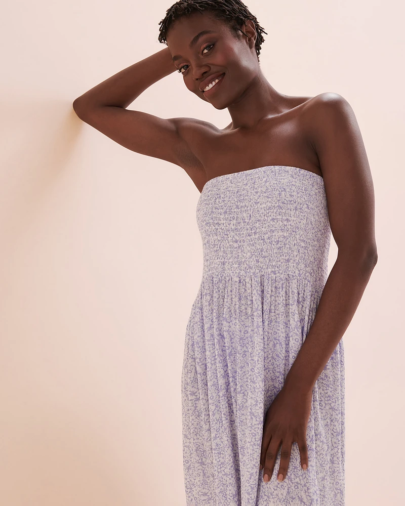 Robe sans bretelles convertible