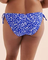 Ditsy Summer Ribbed Brazilian Bikini Bottom