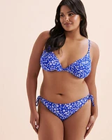 Ditsy Summer Ribbed Brazilian Bikini Bottom