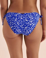 Ditsy Summer Ribbed Brazilian Bikini Bottom