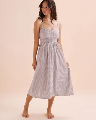 Robe longue boutonnée