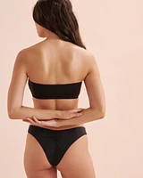 Jacquard Bandeau Bikini Top