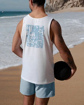 Flower surf tank top