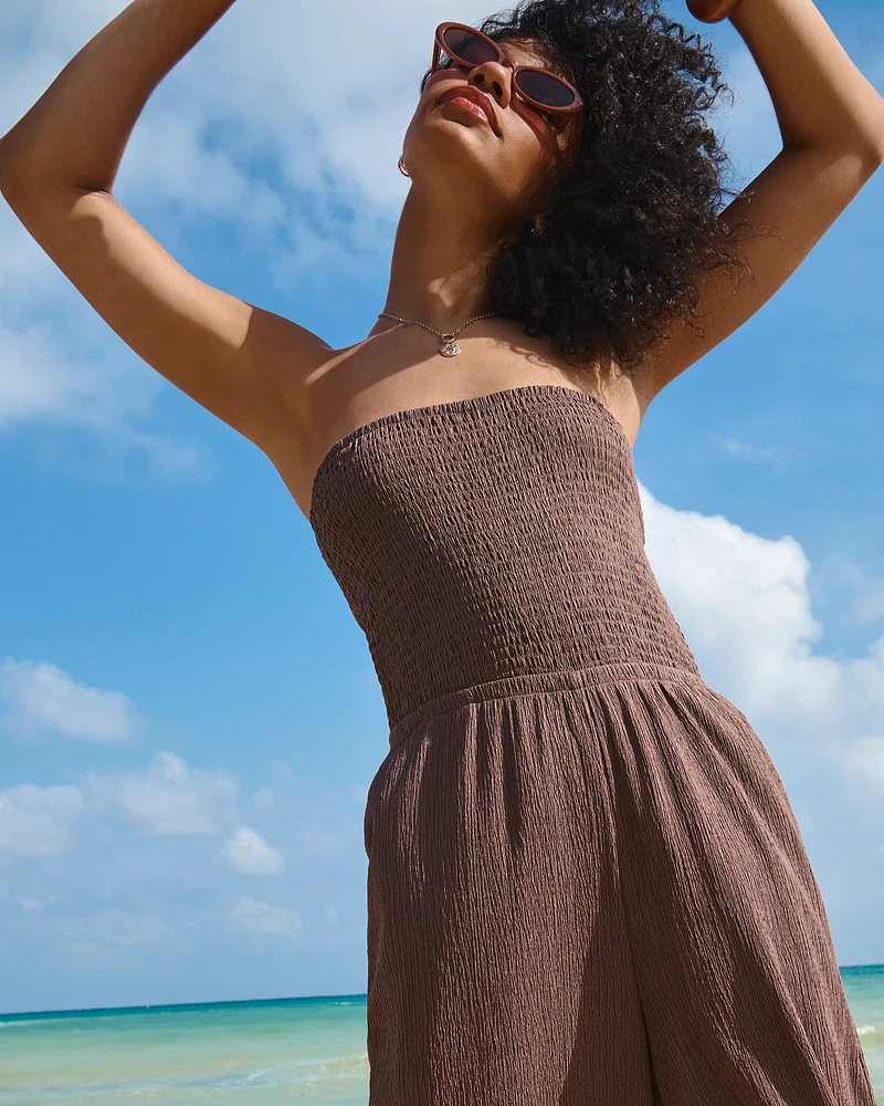 Textured Tube Jumpsuit