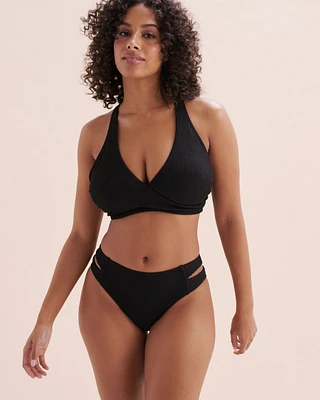 Haut de bikini bralette bonnet D texturé Blue Coastal