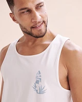 Flower surf tank top