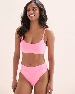 Candy Ribbed Bralette Bikini Top