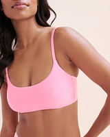 Candy Ribbed Bralette Bikini Top