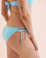Mikonos Palm Low Rise Brazilian Bikini Bottom