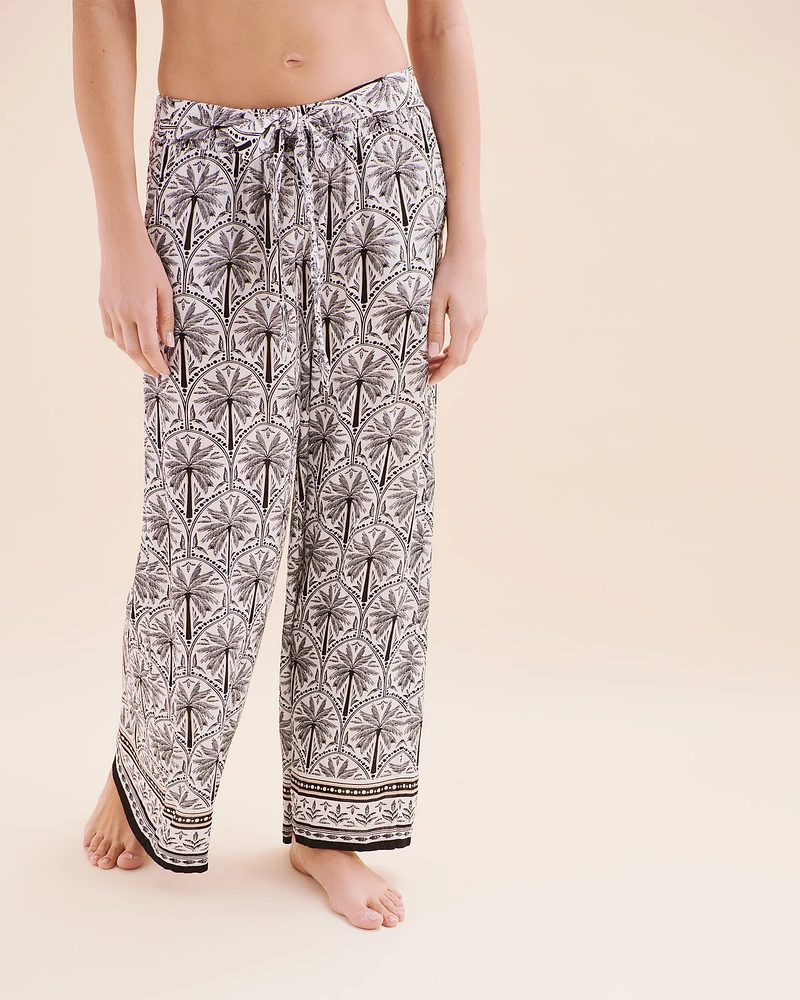 Mykonos Palm Wide Leg Pants