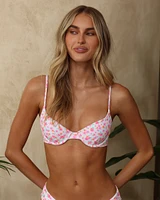 Flamingo Flora Underwire Plunge Bikini Top