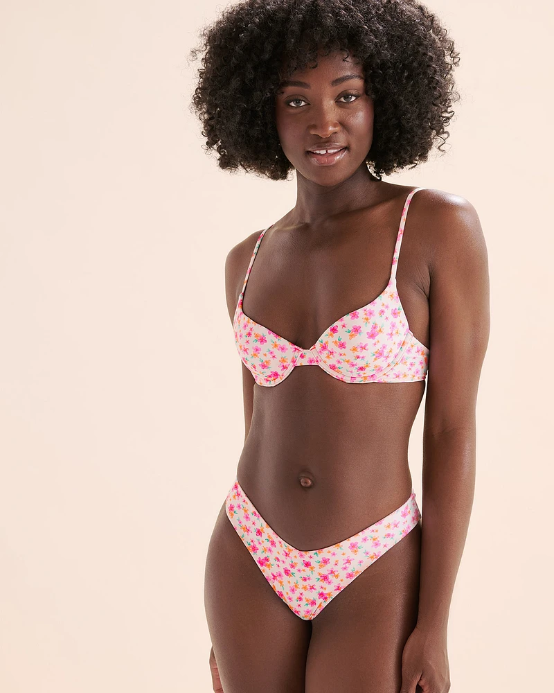 Flamingo Flora Underwire Plunge Bikini Top