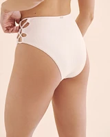 Playa Ribbed High Rise Cheeky Bikini Bottom