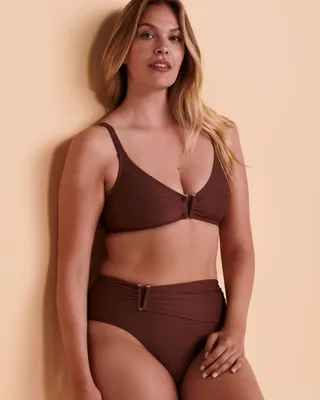 Haut de bikini triangle TEXTURED