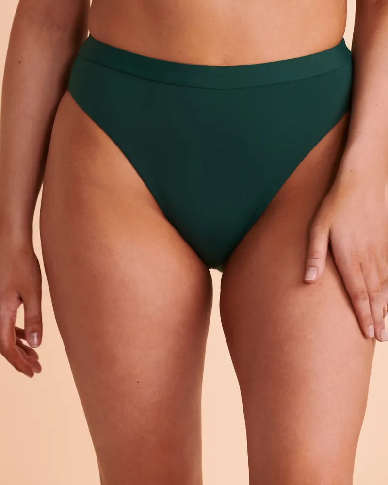 Bas de bikini taille haute RAIN FOREST
