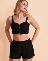 Cami courte à boutons