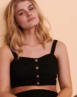 Cami courte à boutons