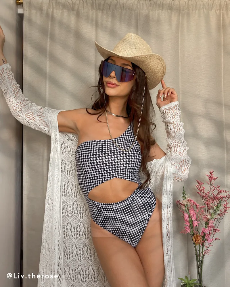SANTA THERESA Stephanie One Shoulder One-piece Swimsuit
