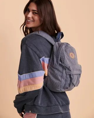 Mini sac à dos en coton jacquard