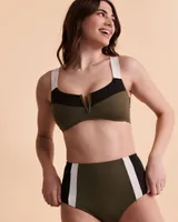 Bas de bikini taille haute BLOCK PARTY