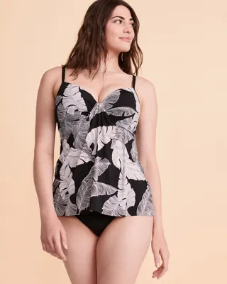 Haut tankini push-up drapé TOKYO TROPIC
