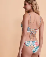 Haut de bikini dos lacé ARBOR FLORAL