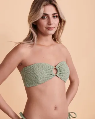 Haut de bikini bandeau à anneau AQUARIUS