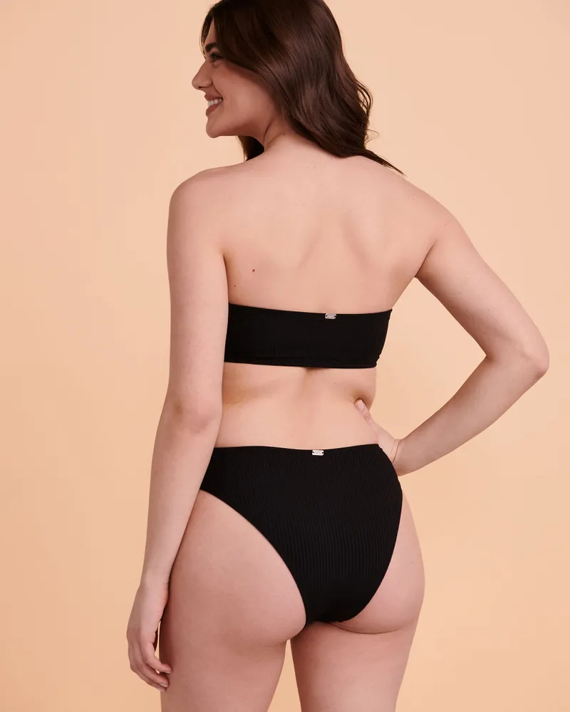 FLAT RIB Bandeau Bikini Top