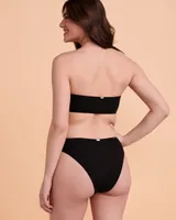 FLAT RIB Bandeau Bikini Top