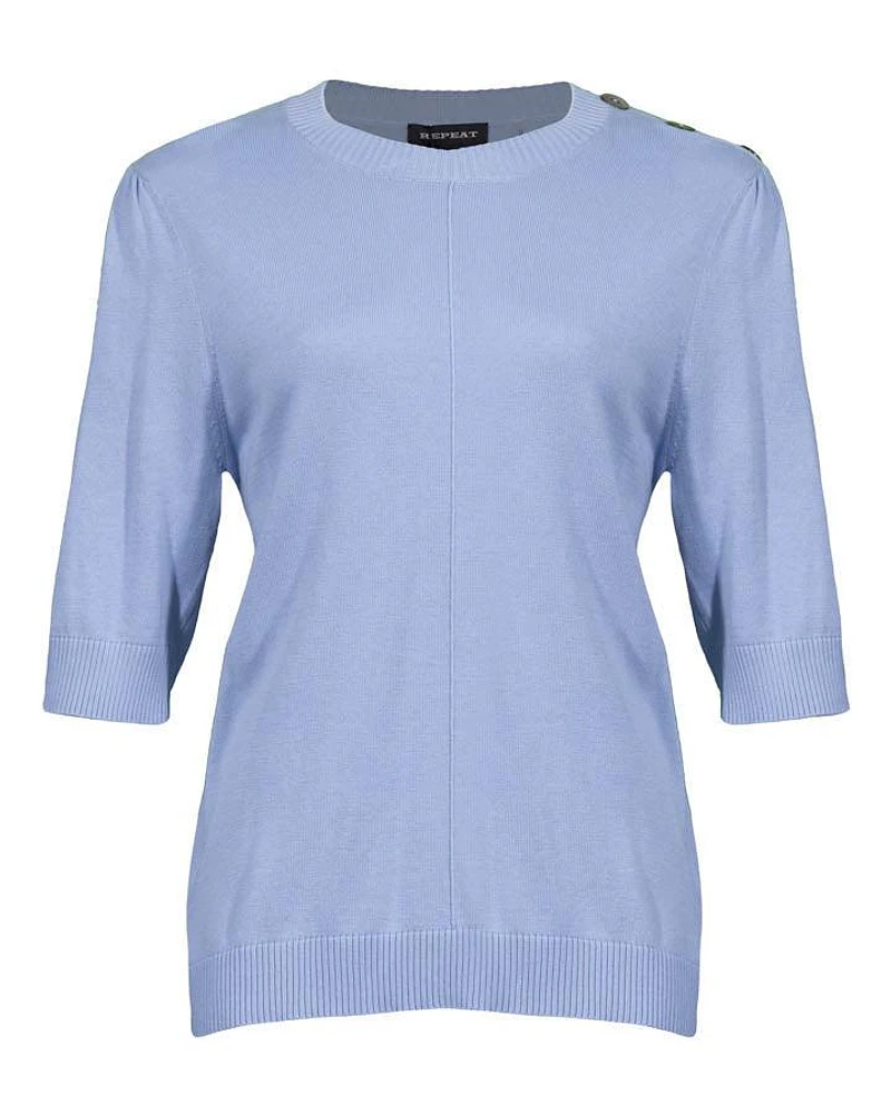 Repeat Three Button Pullover