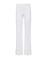 L'Agence Scottie Wide Leg Jeans White
