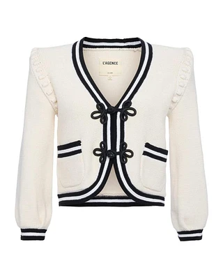L'Agence Kaito Cropped Cardigan