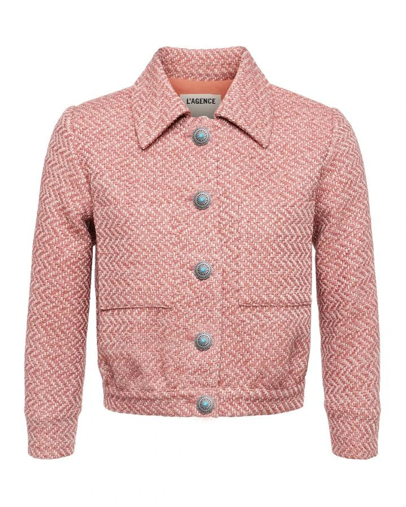 L'Agence Jia Tweed Crop Jacket