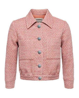 L'Agence Jia Tweed Crop Jacket