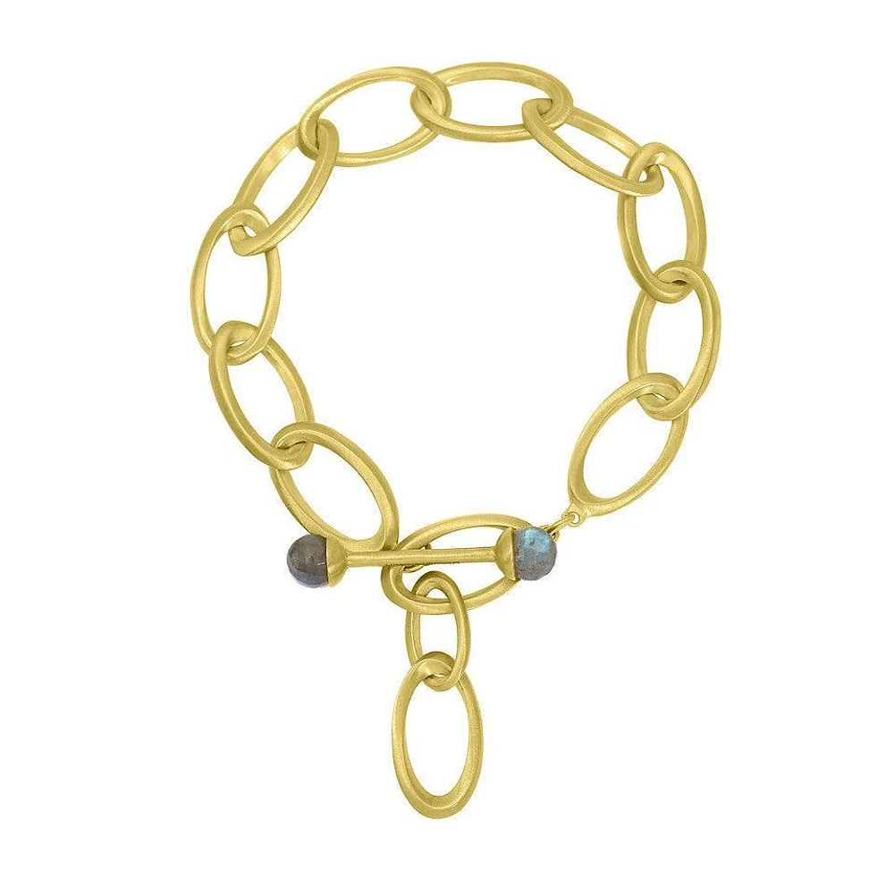 Origami Infinity Labradorite Bracelet