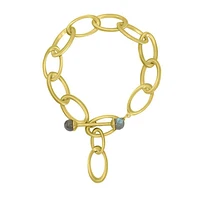 Origami Infinity Labradorite Bracelet