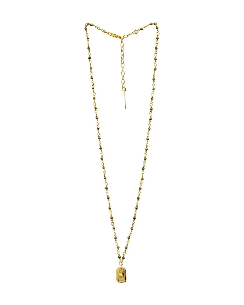 Mini Rectangle Chain Necklace