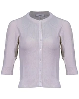 Frame Shrunken Button Front Cardi