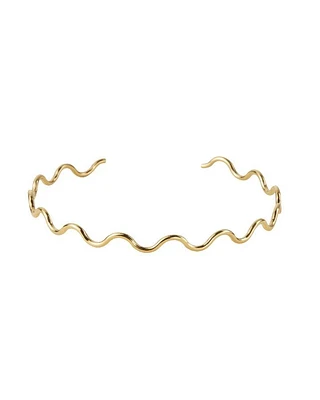 Squiggle Choker Gold