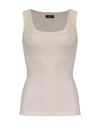 Classic Ribbed Tank Rose Powder